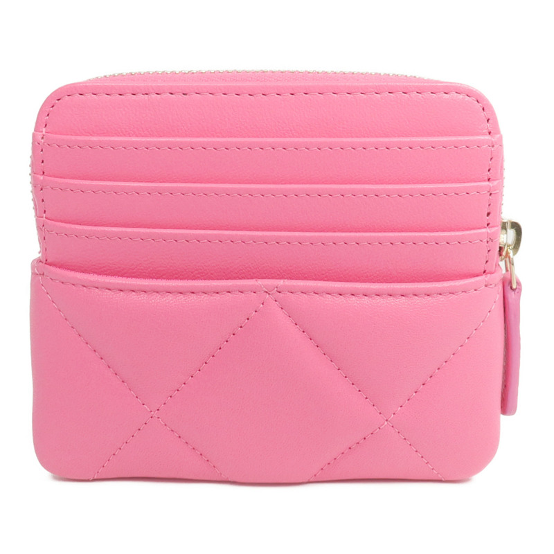 CHANEL 羊皮皮革Card Case金扣卡片套-1