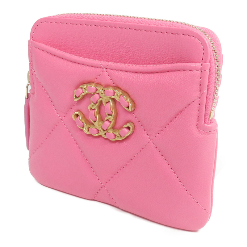 CHANEL 羊皮皮革Card Case金扣卡片套-2