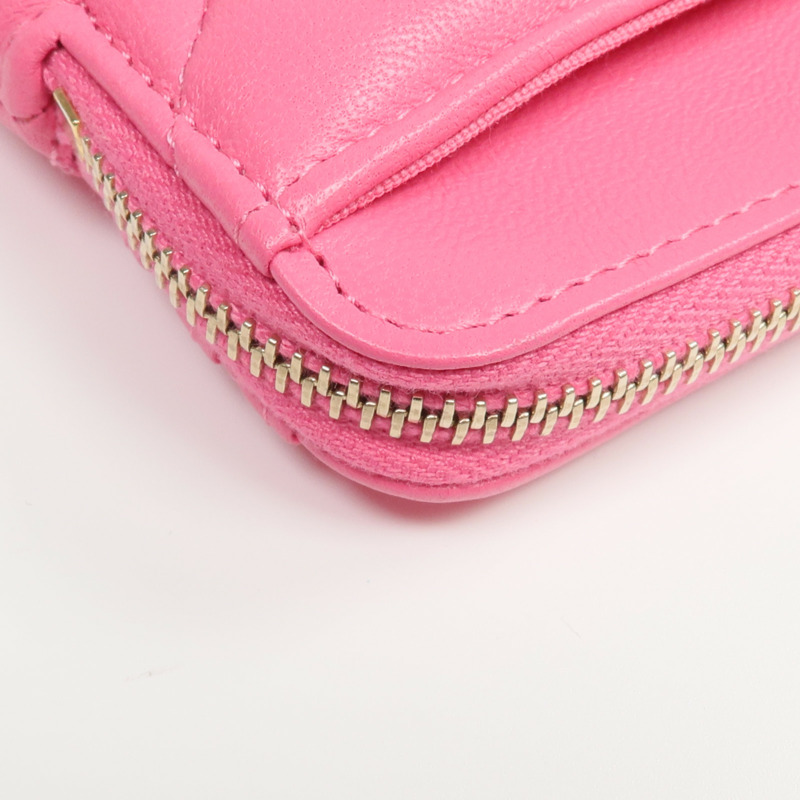CHANEL 羊皮皮革Card Case金扣卡片套-9