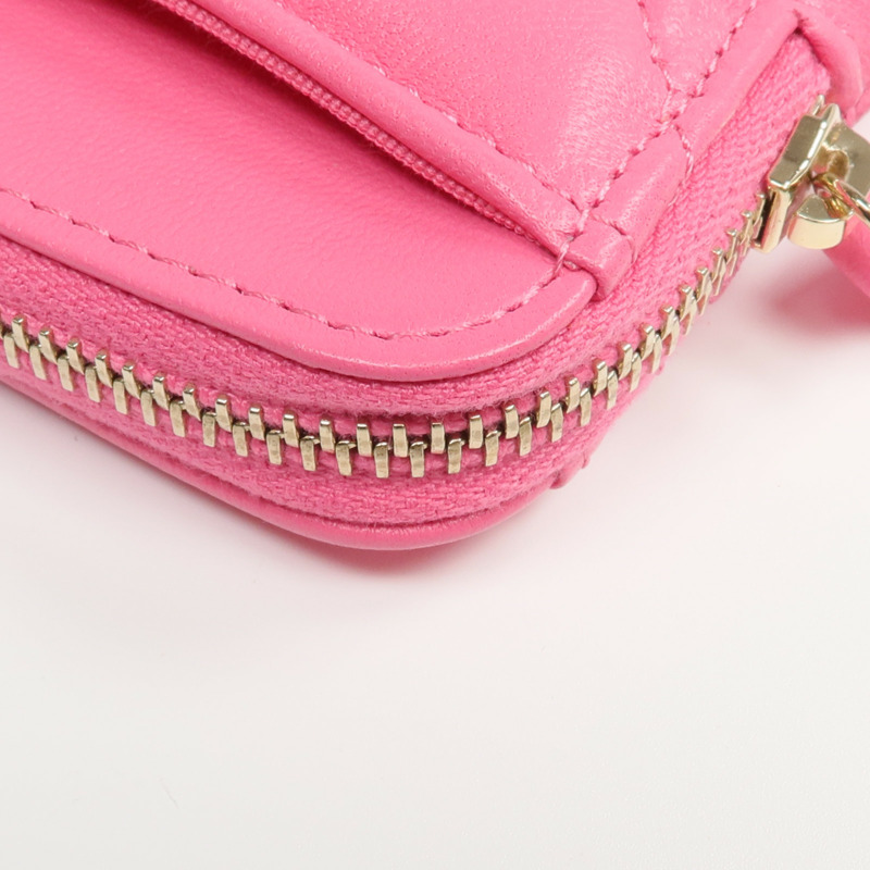 CHANEL 羊皮皮革Card Case金扣卡片套-10
