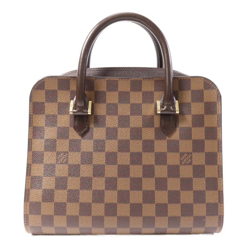 LOUIS VUITTON Damier Triana金扣手挽袋-1