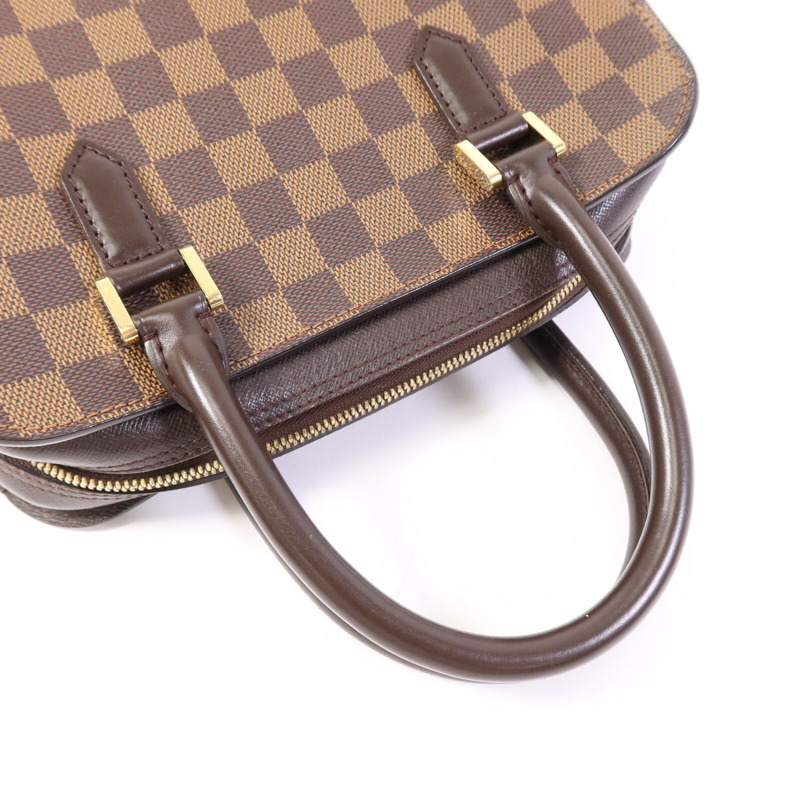 LOUIS VUITTON Damier Triana金扣手挽袋-8