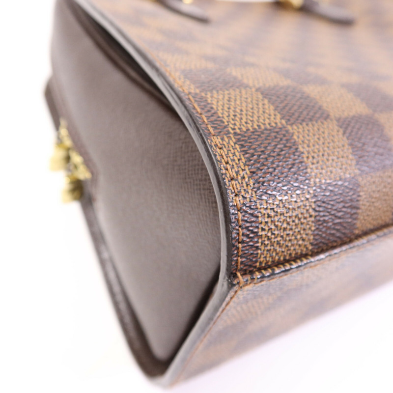LOUIS VUITTON Damier Triana金扣手挽袋-10