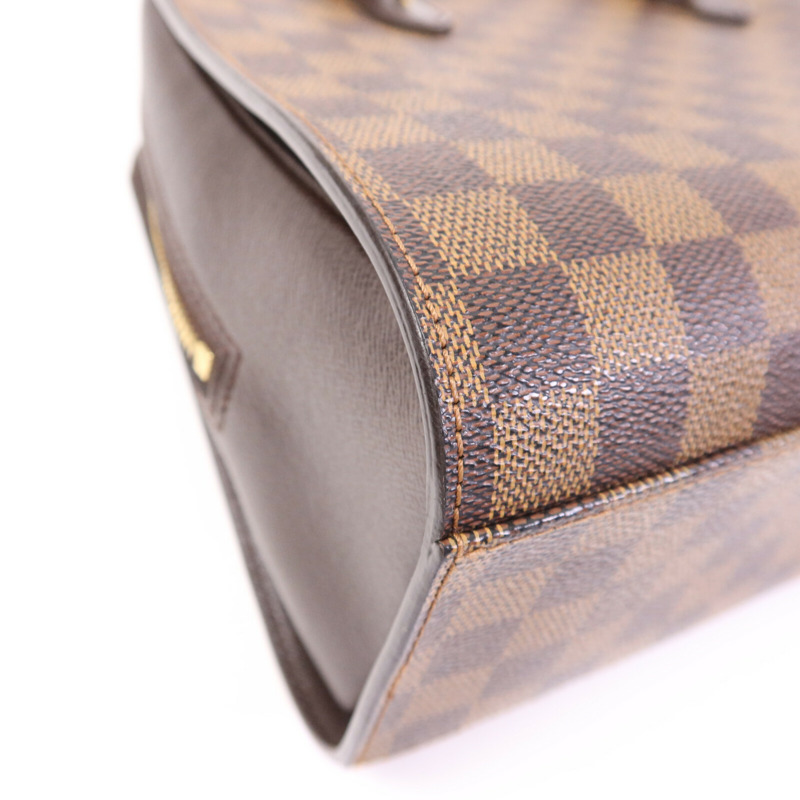 LOUIS VUITTON Damier Triana金扣手挽袋-12