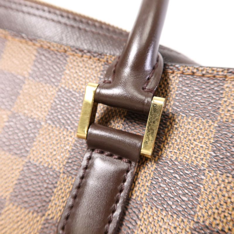 LOUIS VUITTON Damier Triana金扣手挽袋-13