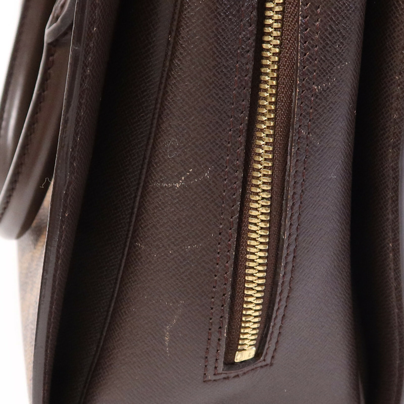 LOUIS VUITTON Damier Triana金扣手挽袋-15