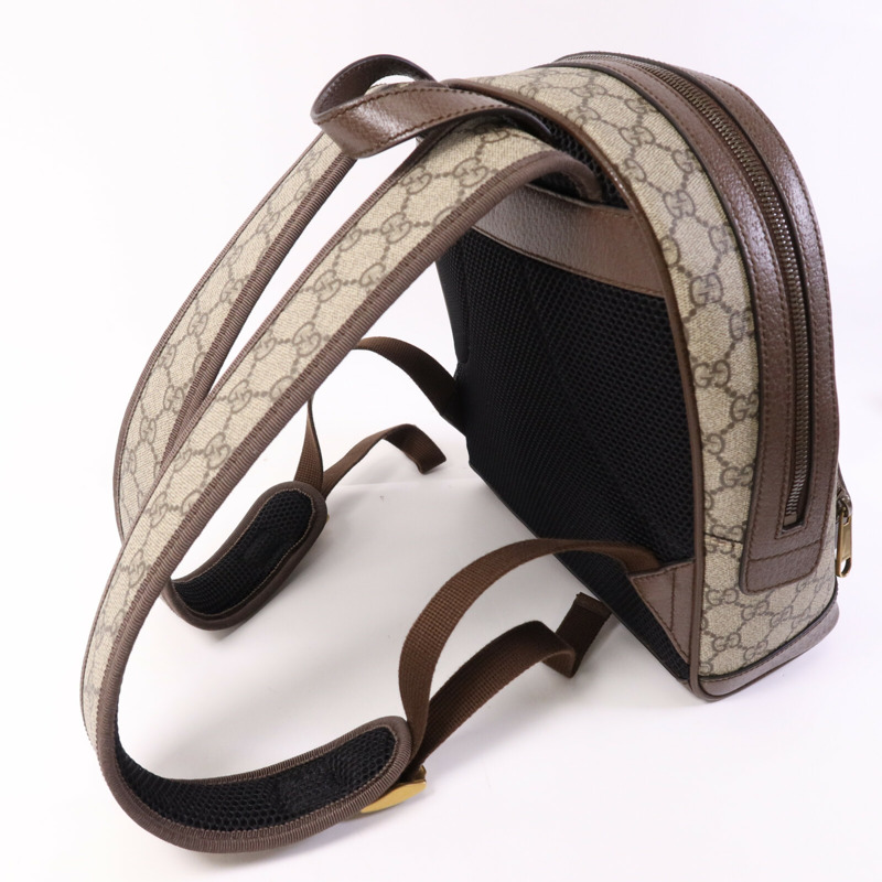 GUCCI 塗層帆布Ophidia Backpack金扣背包-7