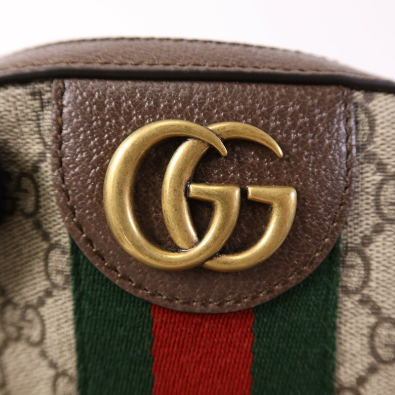 GUCCI 塗層帆布Ophidia Backpack金扣背包-13