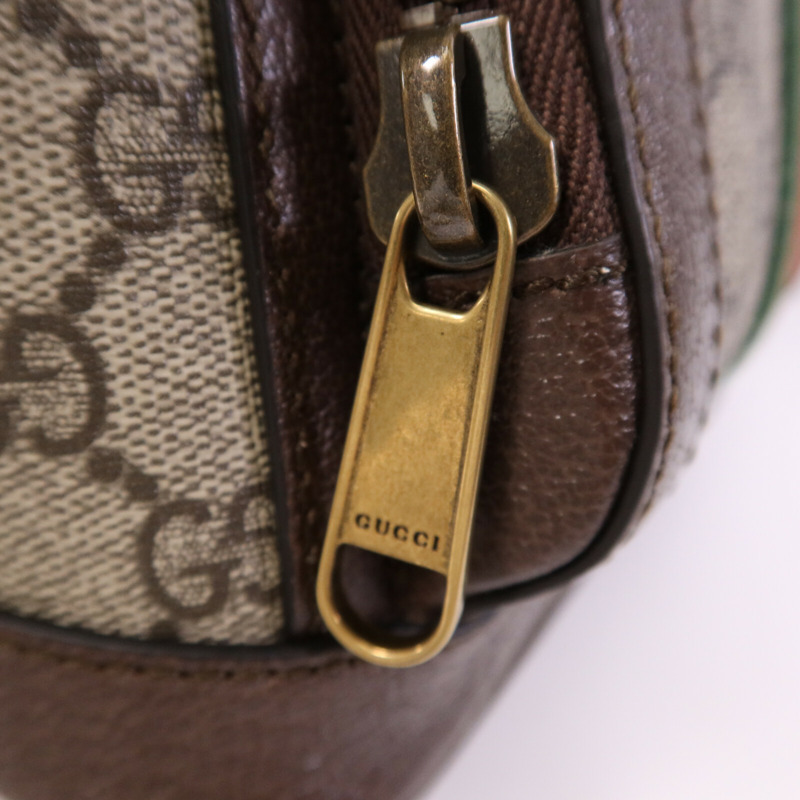 GUCCI 塗層帆布Ophidia Backpack金扣背包-14
