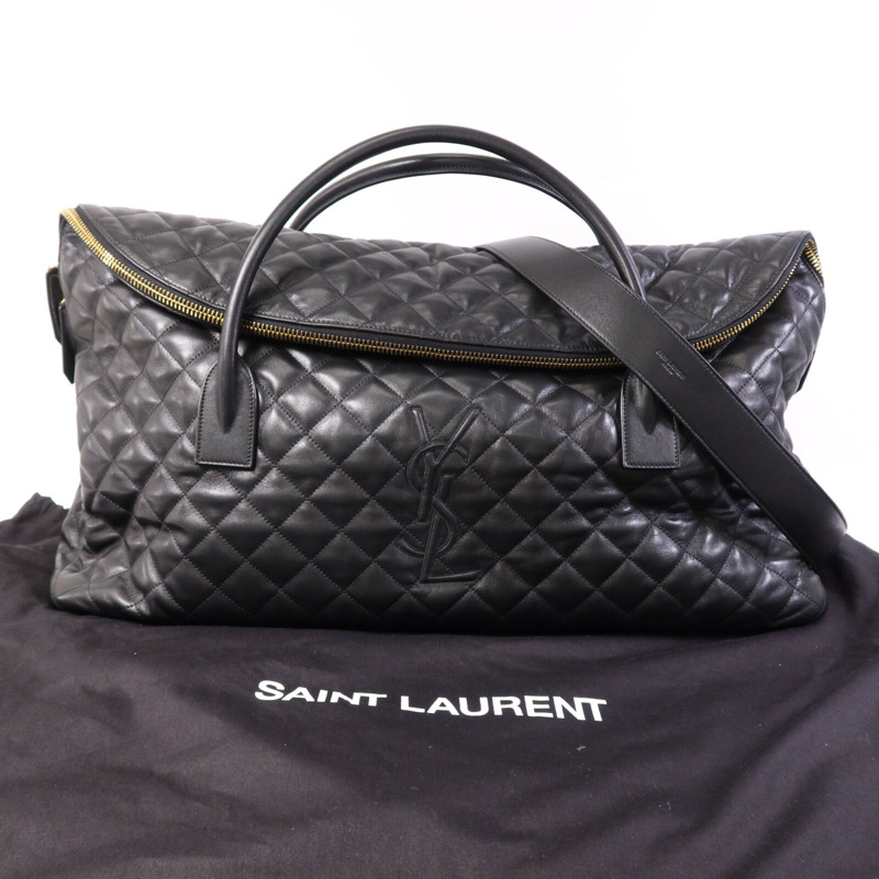 SAINT LAURENT 牛皮皮革ES Giant Travel金扣手挽肩背兩用袋-9