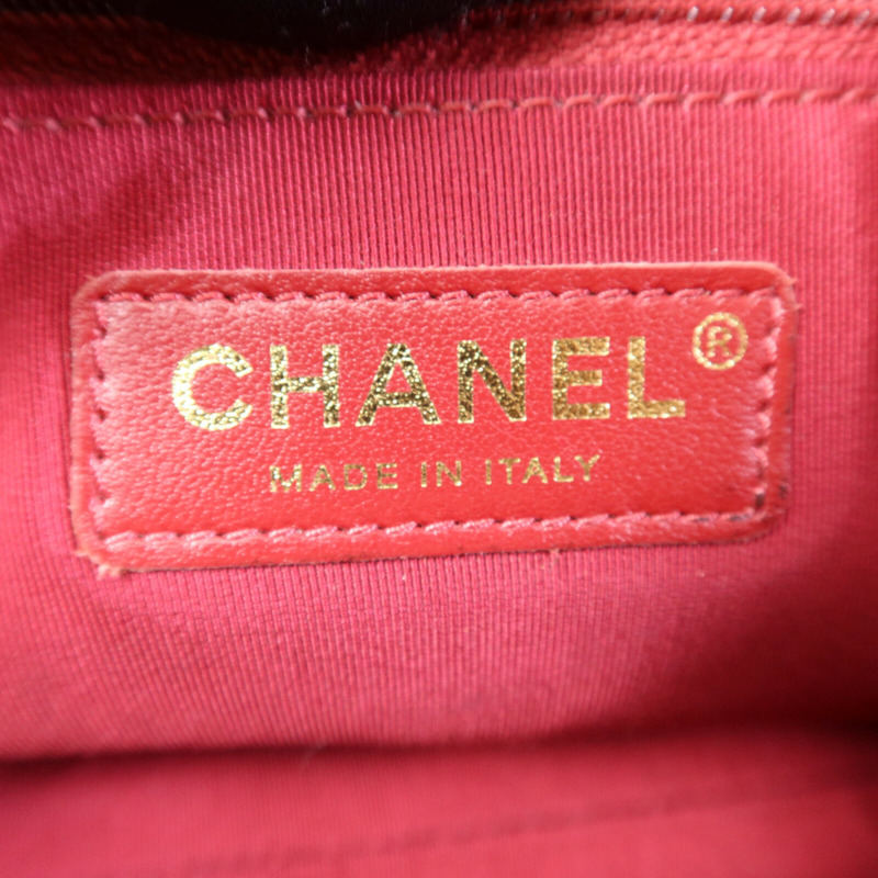 CHANEL 牛皮皮革Bowling Bag金扣鏈帶手挽肩背兩用袋-5