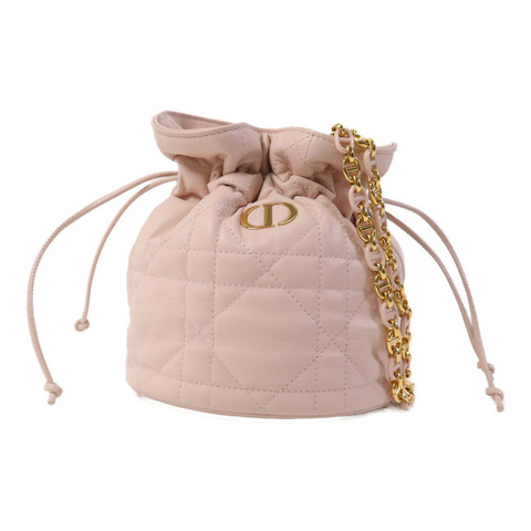 Dior 羊皮皮革Miss Caro金扣肩背袋