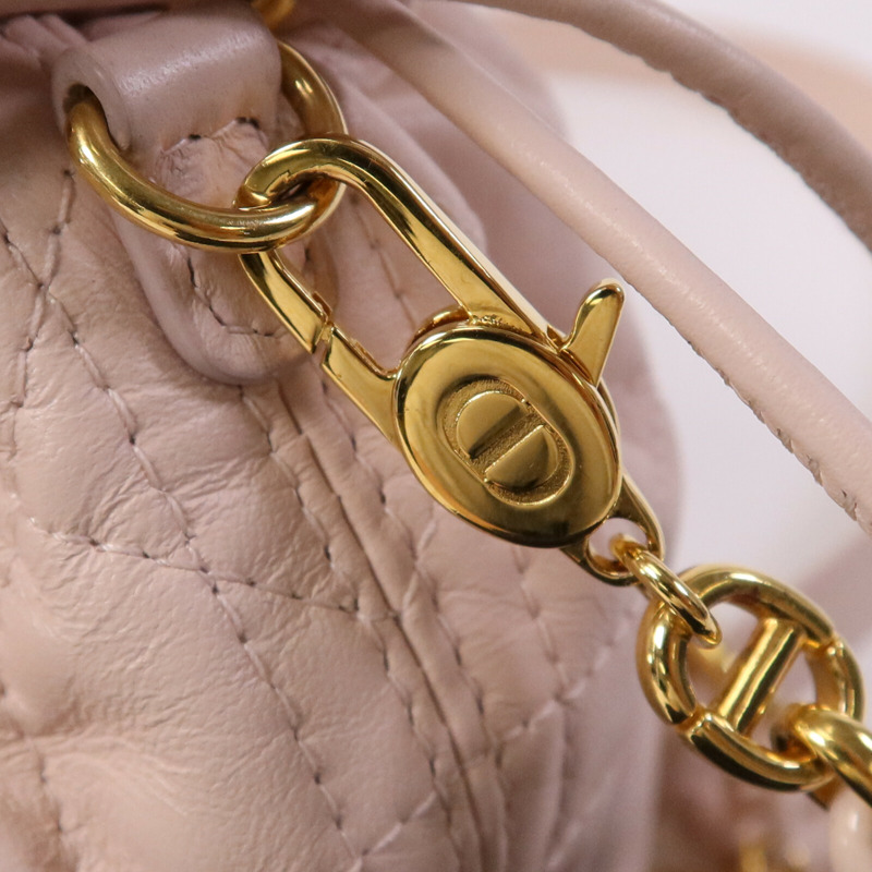 Dior 羊皮皮革Miss Caro金扣肩背袋-7