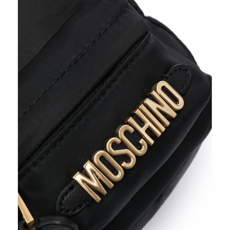Moschino 女士 徽標雙肩包均碼碼尺寸參考模特圖-4