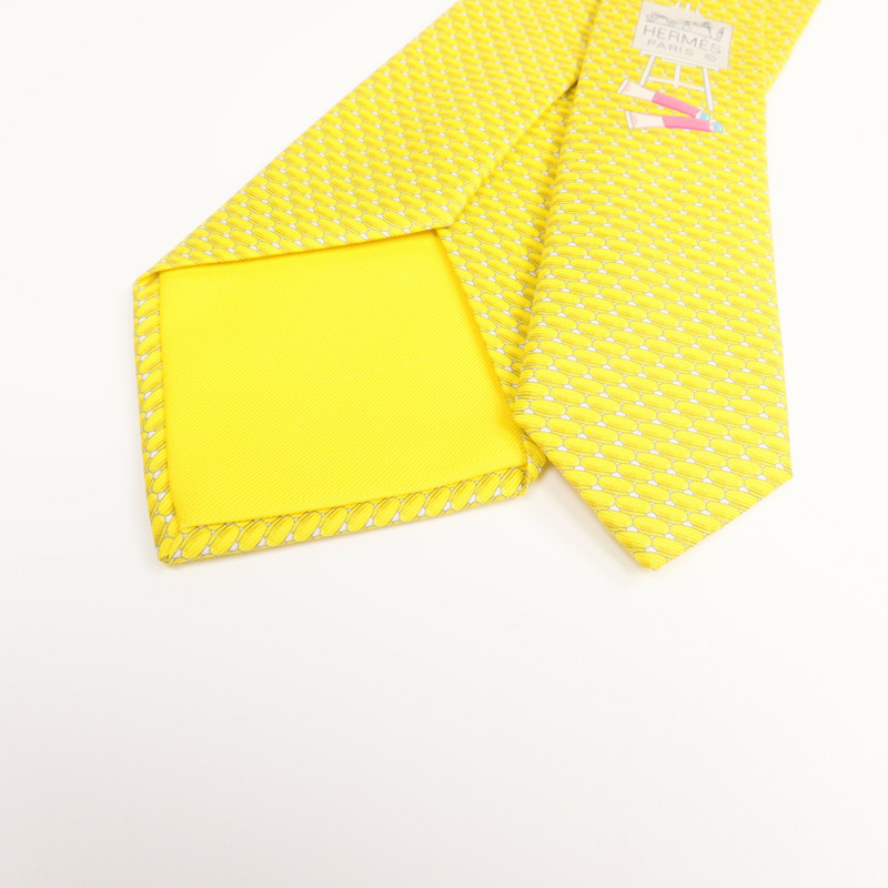 HERMES 絲質Tie領帶-5
