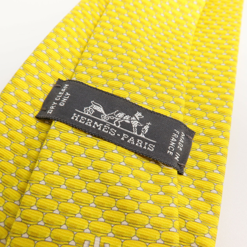 HERMES 絲質Tie領帶-6
