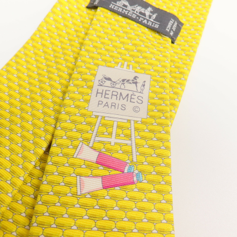 HERMES 絲質Tie領帶-7