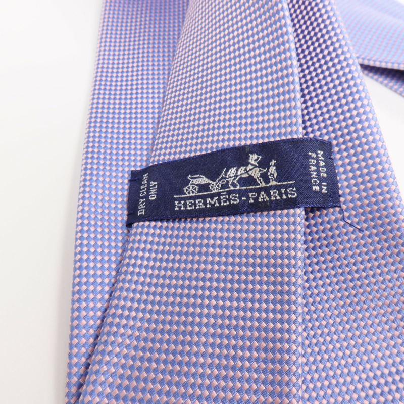 HERMES 絲質Tie領帶-5