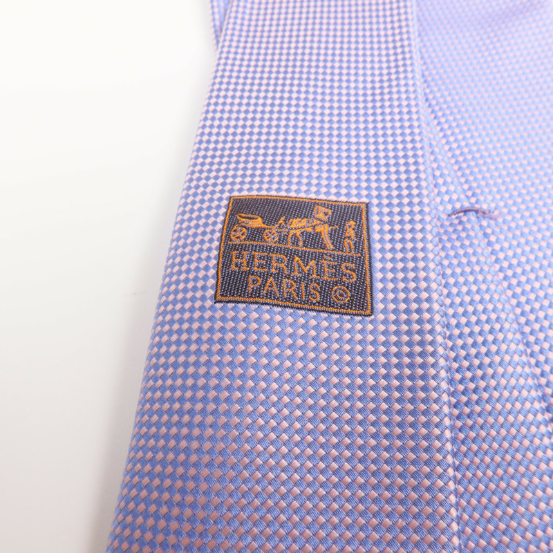 HERMES 絲質Tie領帶-6