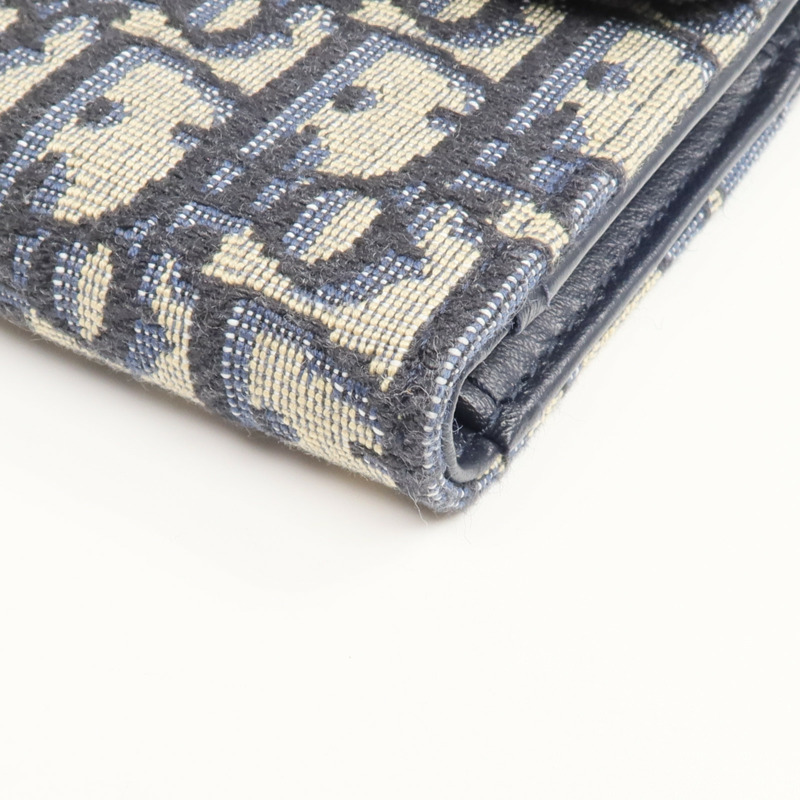 Dior 帆布Saddle Lotus Wallet金扣錢包-6