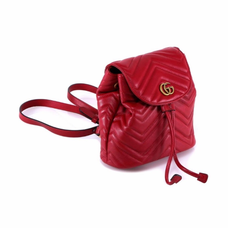 Gucci 女士 GG Marmont絎縫雙肩包均碼碼19cm*10cm*18cm-1
