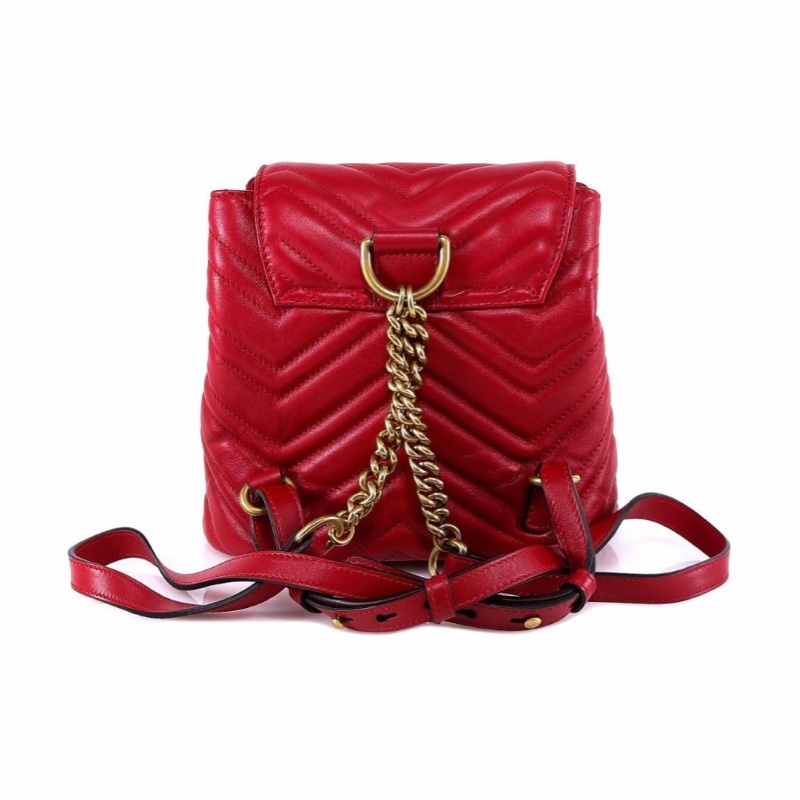 Gucci 女士 GG Marmont絎縫雙肩包均碼碼19cm*10cm*18cm-2