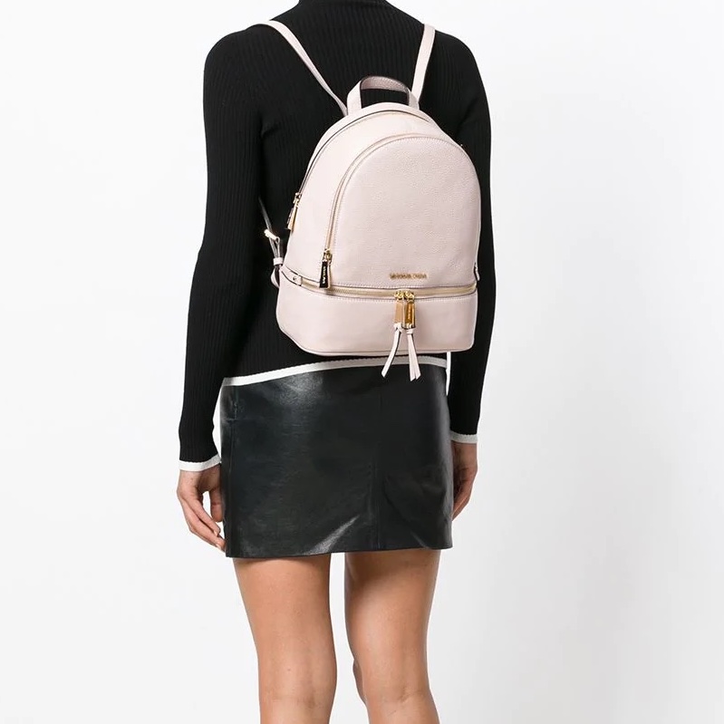 Michael Michael Kors 女士 粉色Rhea中號雙肩包均碼碼長度：28 cm，寬度：12.5 cm，高度：33 cm-1