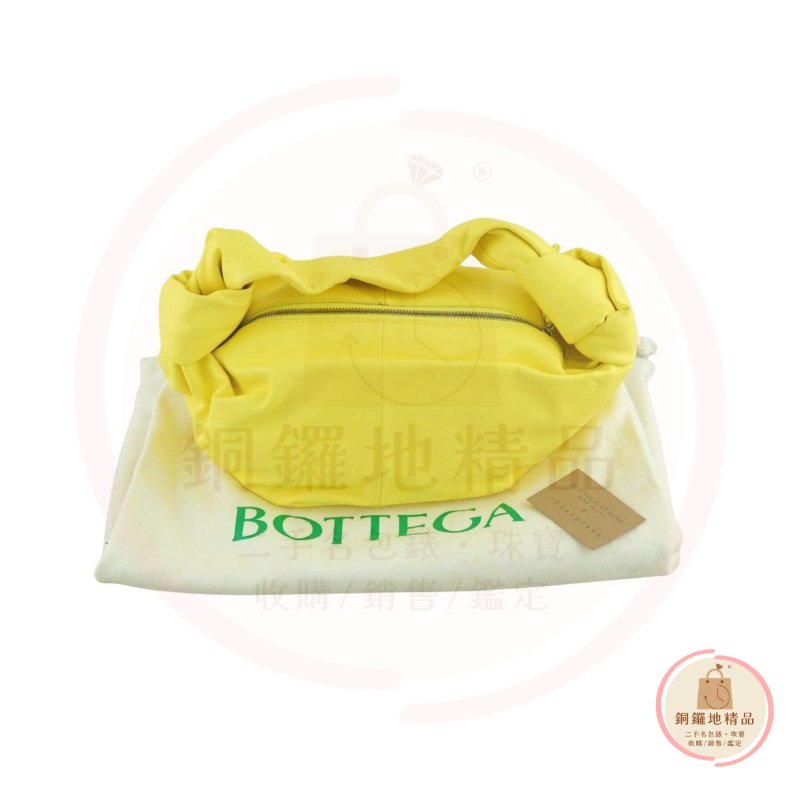 BV Bottega Veneta Double Knot Bag檸檬黃小羊皮手提包-3