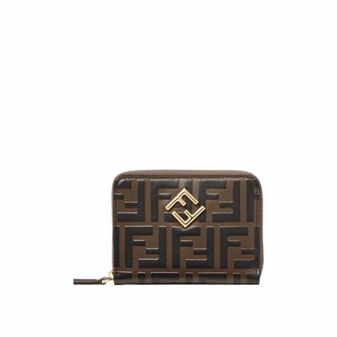 Fendi 女士 FF Diamonds 中號拉鍊錢包均碼碼9cm*2cm*12.5cm