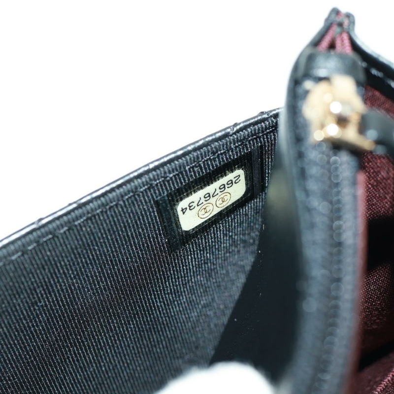 【日本直送】香奈兒 Chain Matelasse 2.55 單肩包，黑色皮革，金色雙C標誌，正品編號 165409V-11