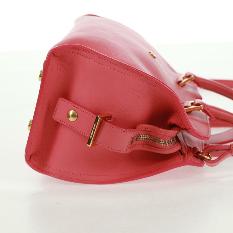 【日本直送】SAINT LAURENT Baby Cabas 手提包 皮革 2way 金色粉紅色 正品 165430SAV-3