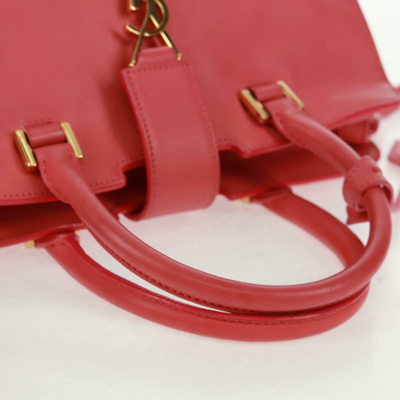 【日本直送】SAINT LAURENT Baby Cabas 手提包 皮革 2way 金色粉紅色 正品 165430SAV-6