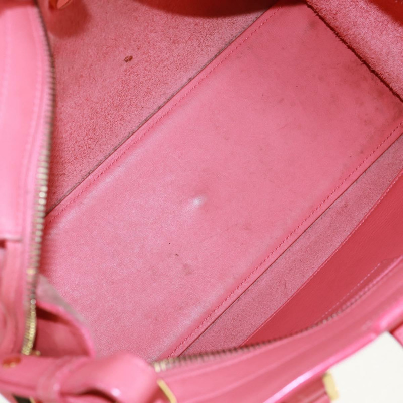 【日本直送】SAINT LAURENT Baby Cabas 手提包 皮革 2way 金色粉紅色 正品 165430SAV-9