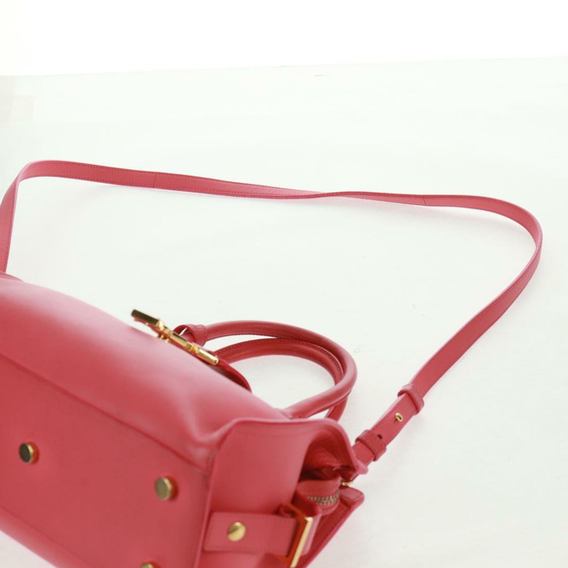 【日本直送】SAINT LAURENT Baby Cabas 手提包 皮革 2way 金色粉紅色 正品 165430SAV-13