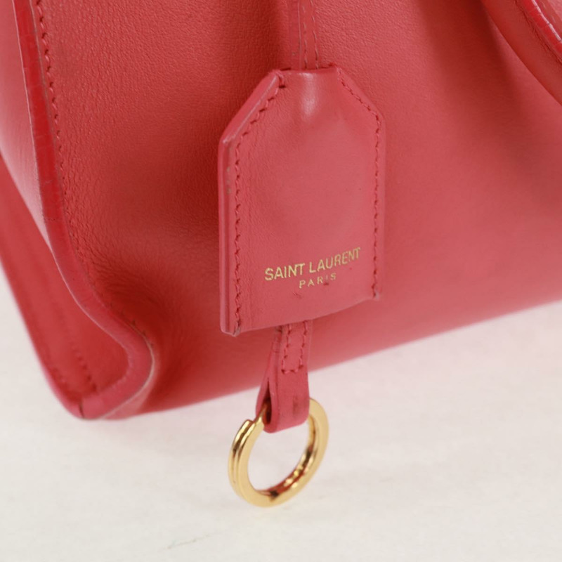 【日本直送】SAINT LAURENT Baby Cabas 手提包 皮革 2way 金色粉紅色 正品 165430SAV-19