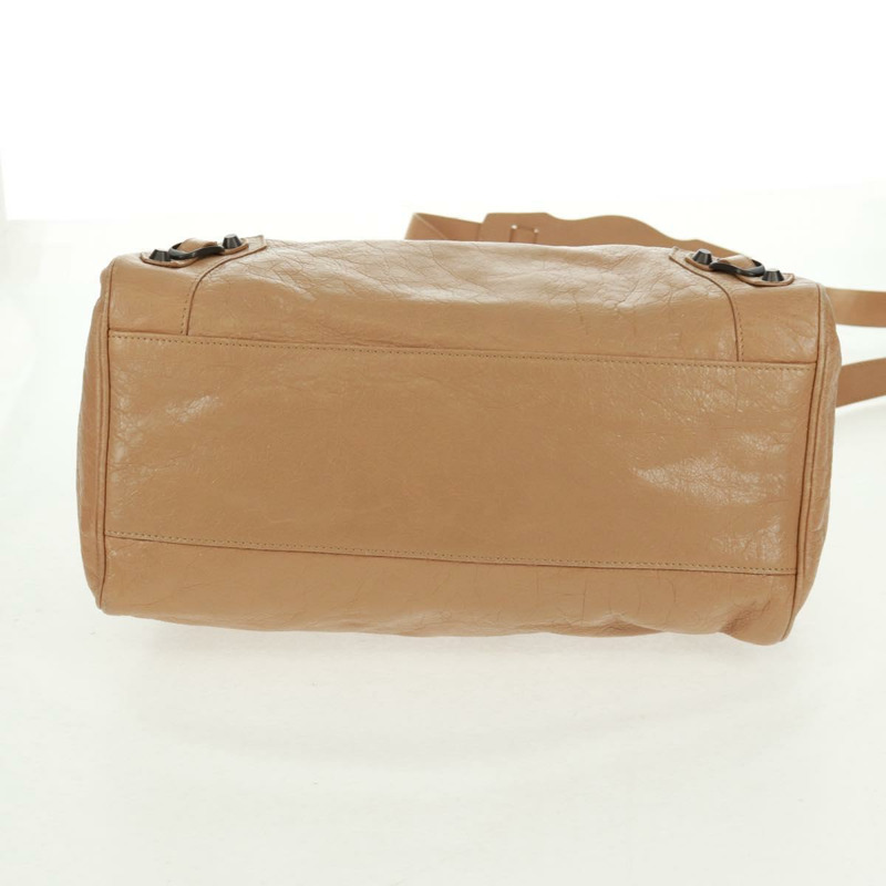 【日本直送】BALENCIAGA 經典 Vero 手提包 皮革 米色 235216 正品 am10563V-4