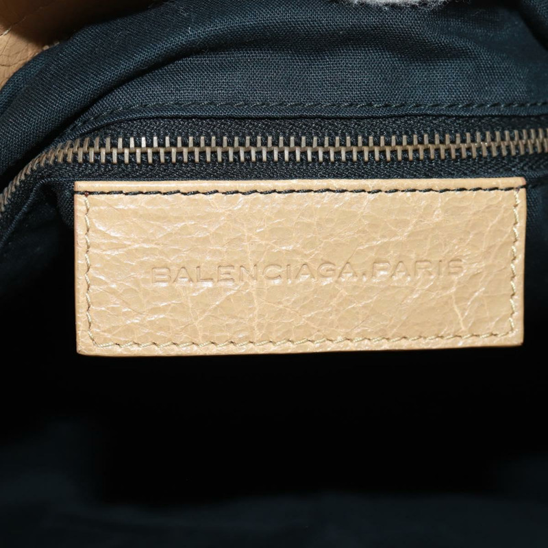 【日本直送】BALENCIAGA 經典 Vero 手提包 皮革 米色 235216 正品 am10563V-22