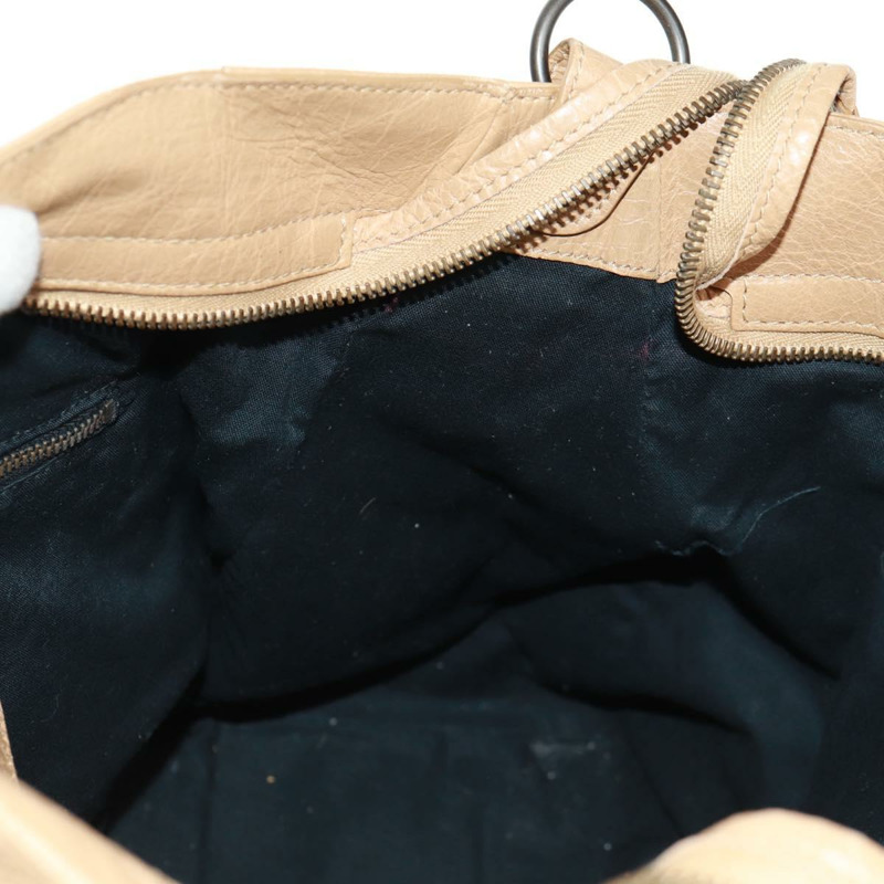 【日本直送】BALENCIAGA 經典 Vero 手提包 皮革 米色 235216 正品 am10563V-23