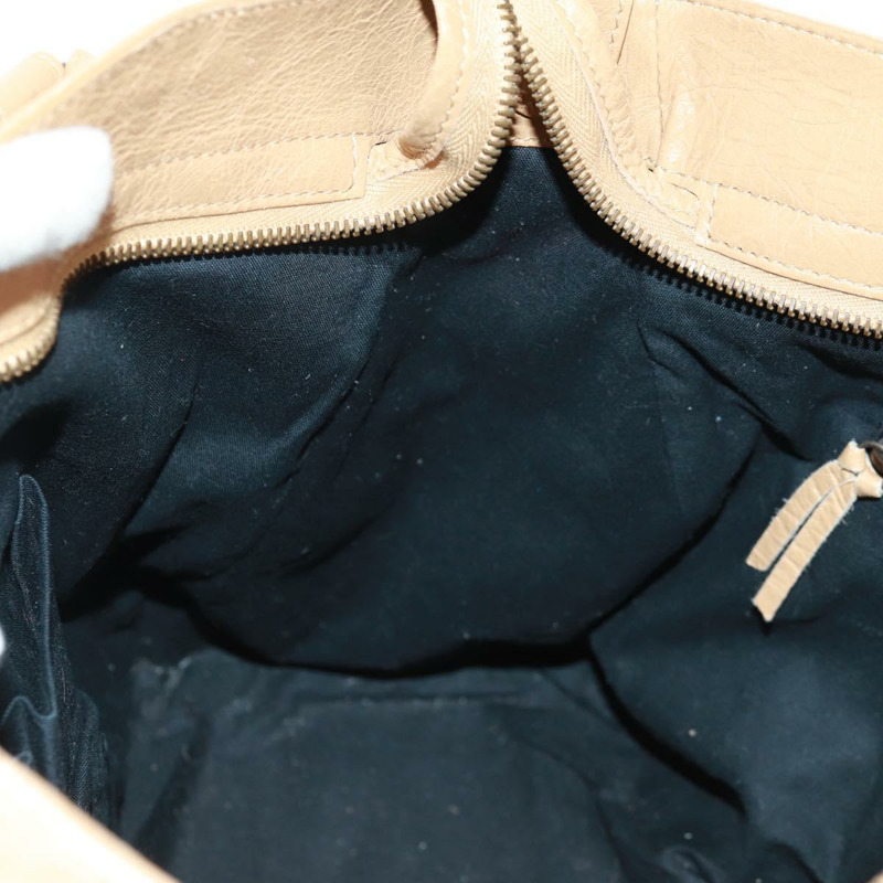 【日本直送】BALENCIAGA 經典 Vero 手提包 皮革 米色 235216 正品 am10563V-24