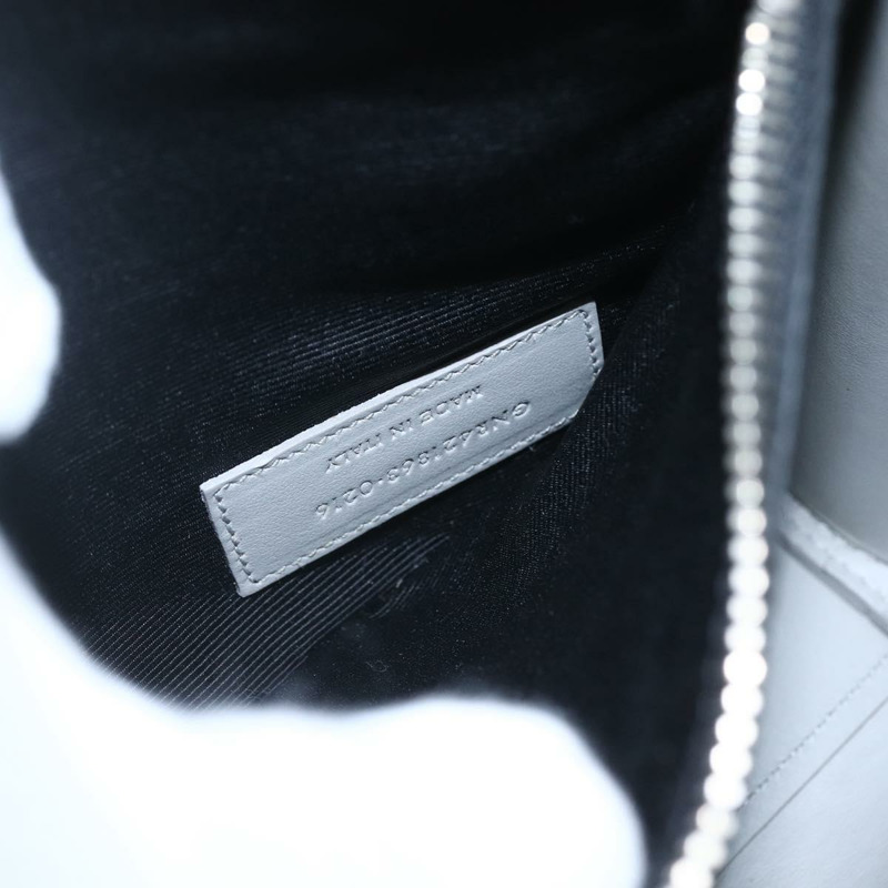 【日本直送】SAINT LAURENT Sac De Jour Baby 手袋 皮革 2way 灰色銀色 Auth ka1699SAM-11