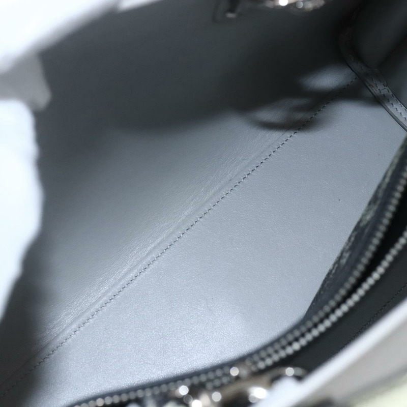 【日本直送】SAINT LAURENT Sac De Jour Baby 手袋 皮革 2way 灰色銀色 Auth ka1699SAM-24