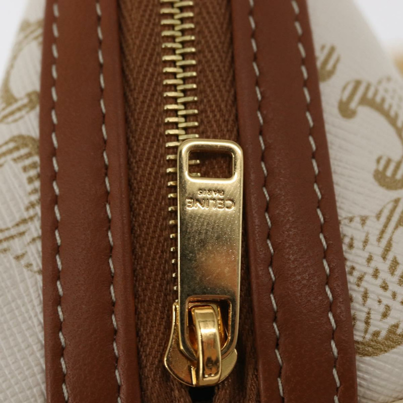 【日本直送】CELINE Triomphe 鏈條肩背包 PVC 米色 金色 正品 ka1661M-17