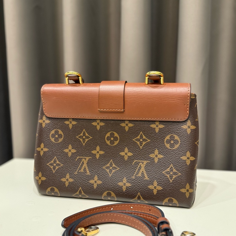 louis vuitton路易威登 lockyBB 焦糖色手提包晶片款-1