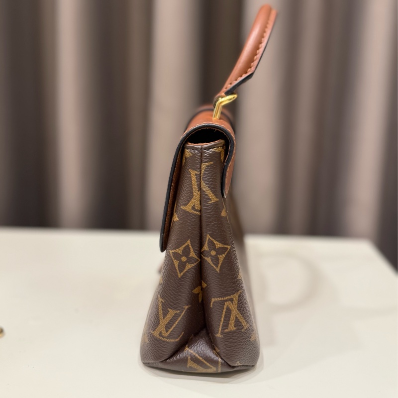 louis vuitton路易威登 lockyBB 焦糖色手提包晶片款-4