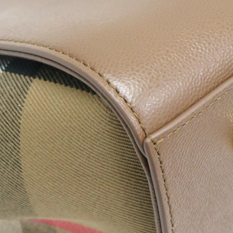 棕色 牛皮 格紋帆布 Banwell Medium 兩用包【BURBERRY 巴寶莉】 8084476-13