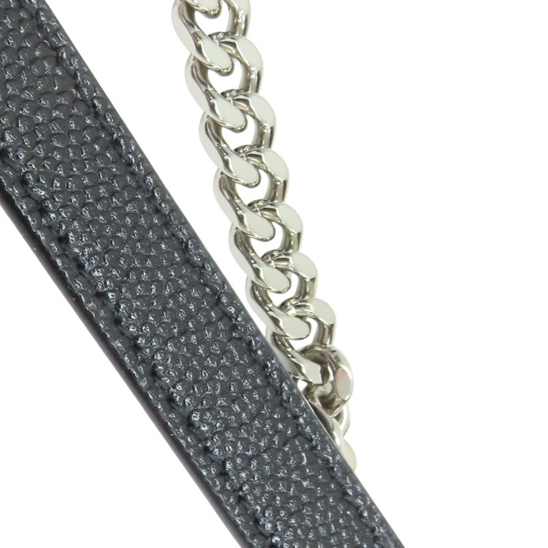 黑色 山形紋 牛皮 LOULOU MINI BAG 肩背包 612579【SAINT LAURENT YSL 聖羅蘭 】 612579-11