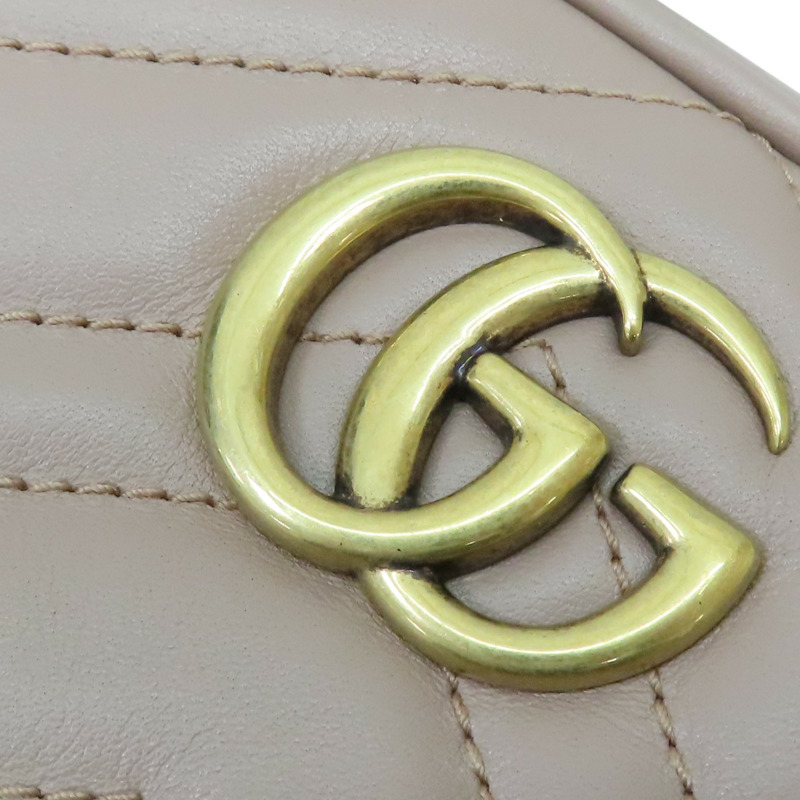 棕色 牛皮 GG Marmont 相機包 肩背包 448065【GUCCI 古馳】 448065-9
