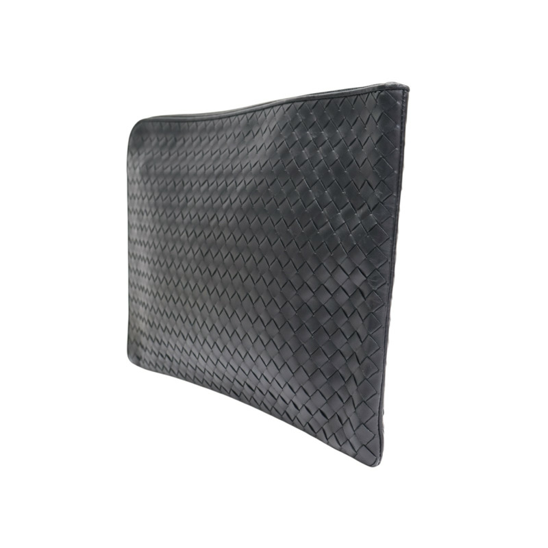 黑色 編織羊皮 手拿包【BOTTEGA VENETA BV 寶緹嘉】-2