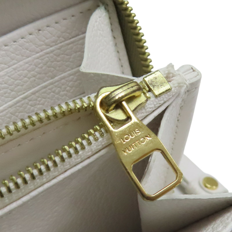 綠/米白色 原花牛皮 Zippy 拉鍊長夾 M81280【LOUIS VUITTON LV 路易威登】 M81280-10