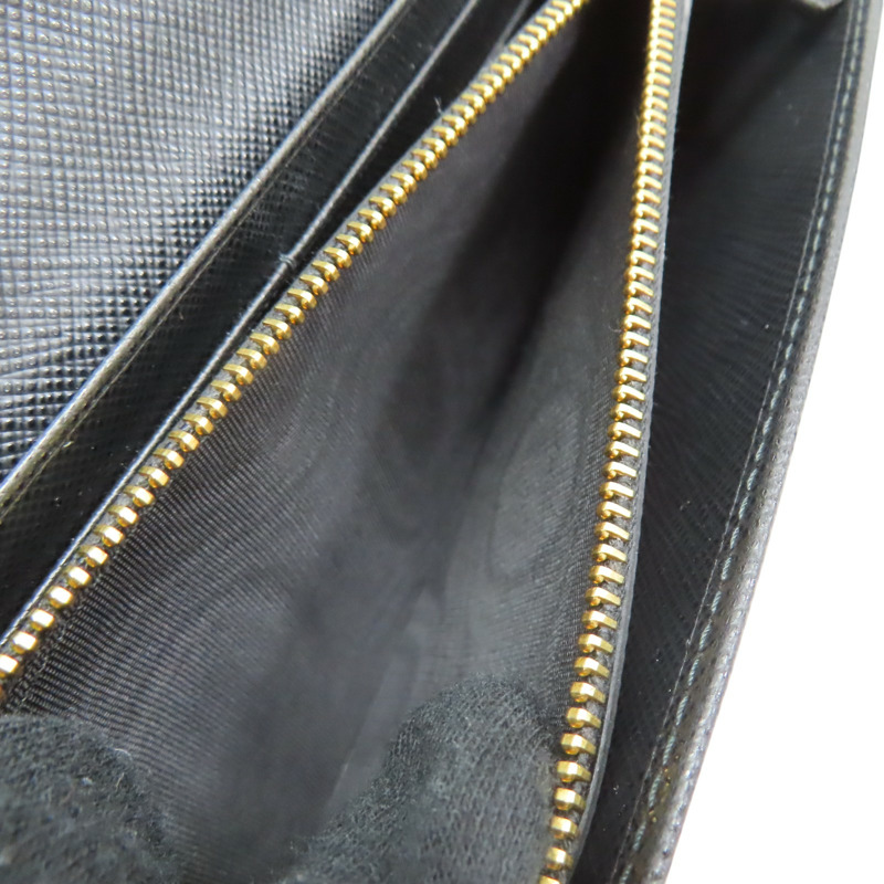 黑色 牛皮 金扣長夾 1MH132【PRADA 普拉達】 1MH132-7